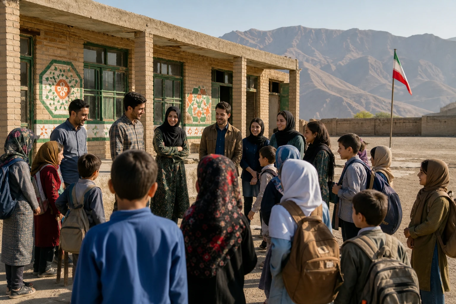 تصویر میدانی از «نه کلاس که دوباره معلم دارند».